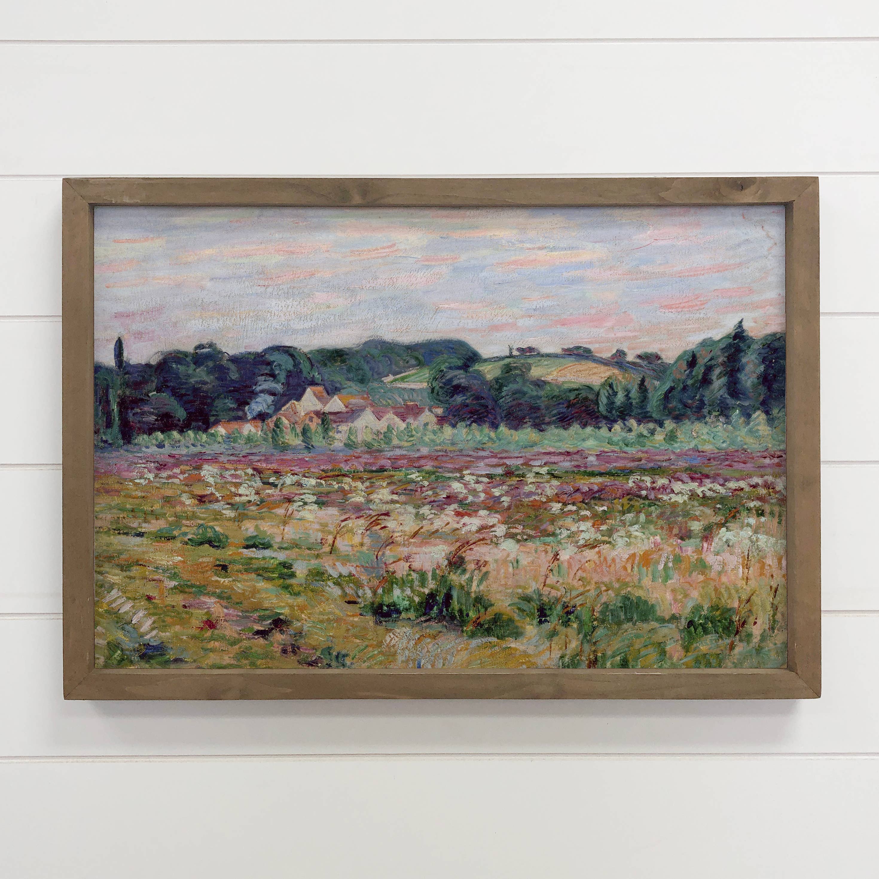 Prairie Life Painting - Landscape Canvas Art - Wood Framed