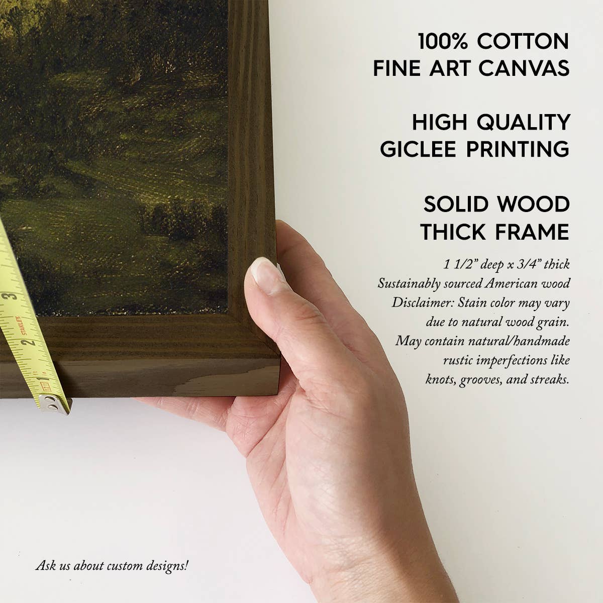 Colorado Wild -Mountain Landscape Canvas Art - Wood Framed