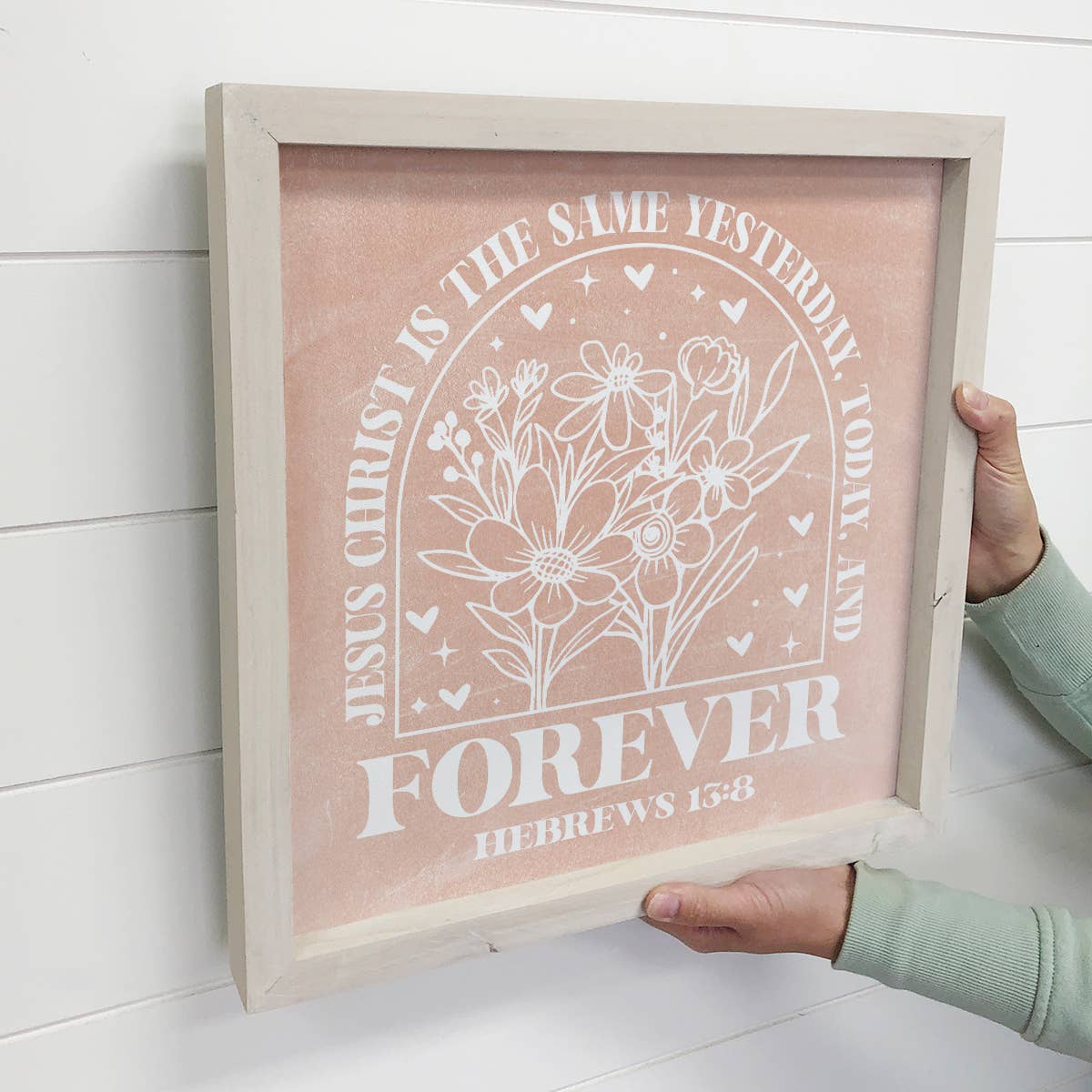 Jesus Christ is the Same - Jesus Word Art - Framed Wall Art