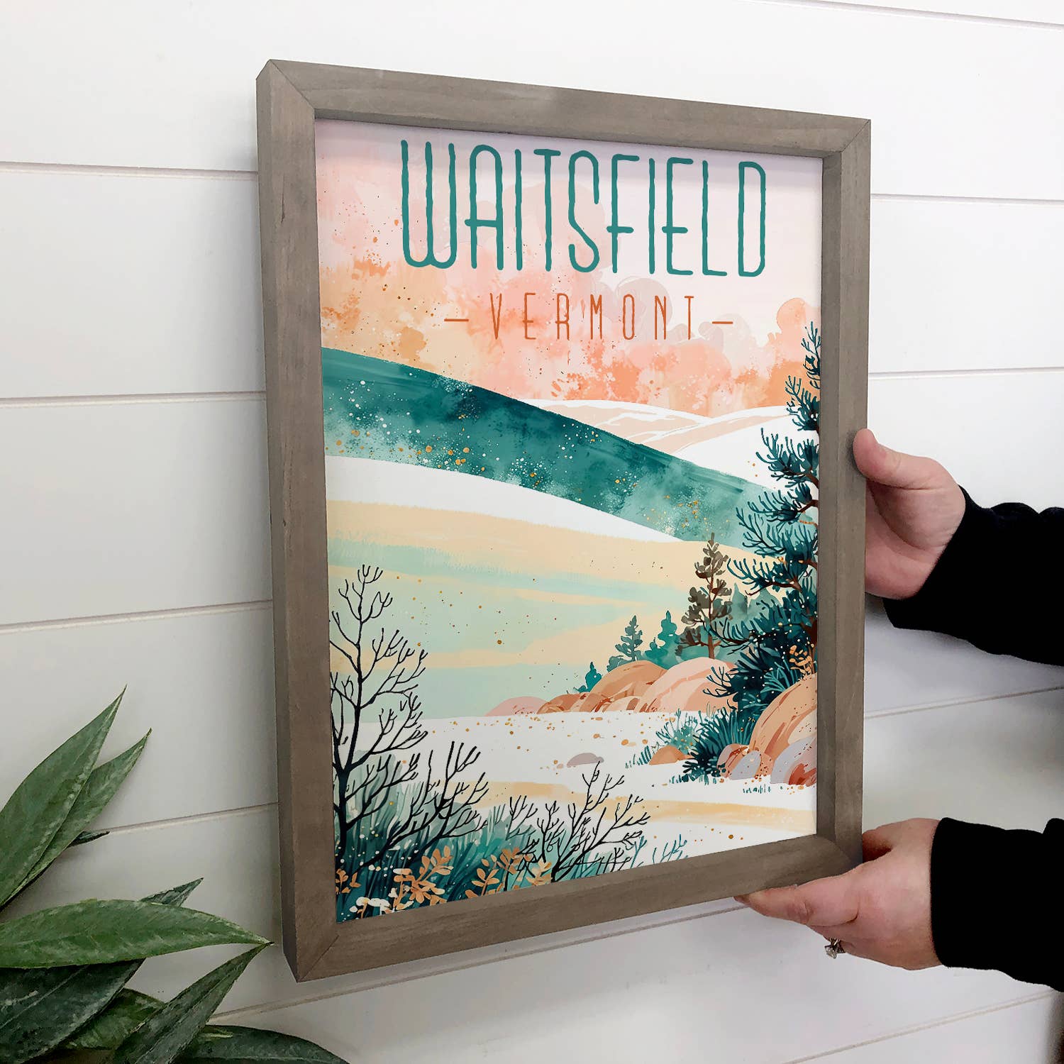 Custom Hillside Trees Waitsfield Vermont - Custom Wall Art
