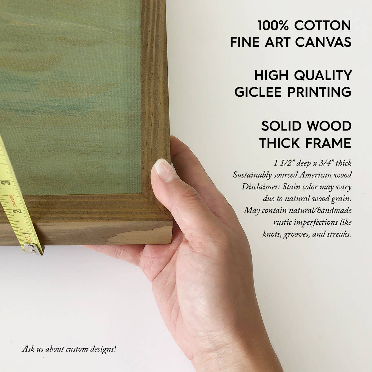 Fish Study Small Mouthed Bass - Fish Canvas Art - Wood Frame