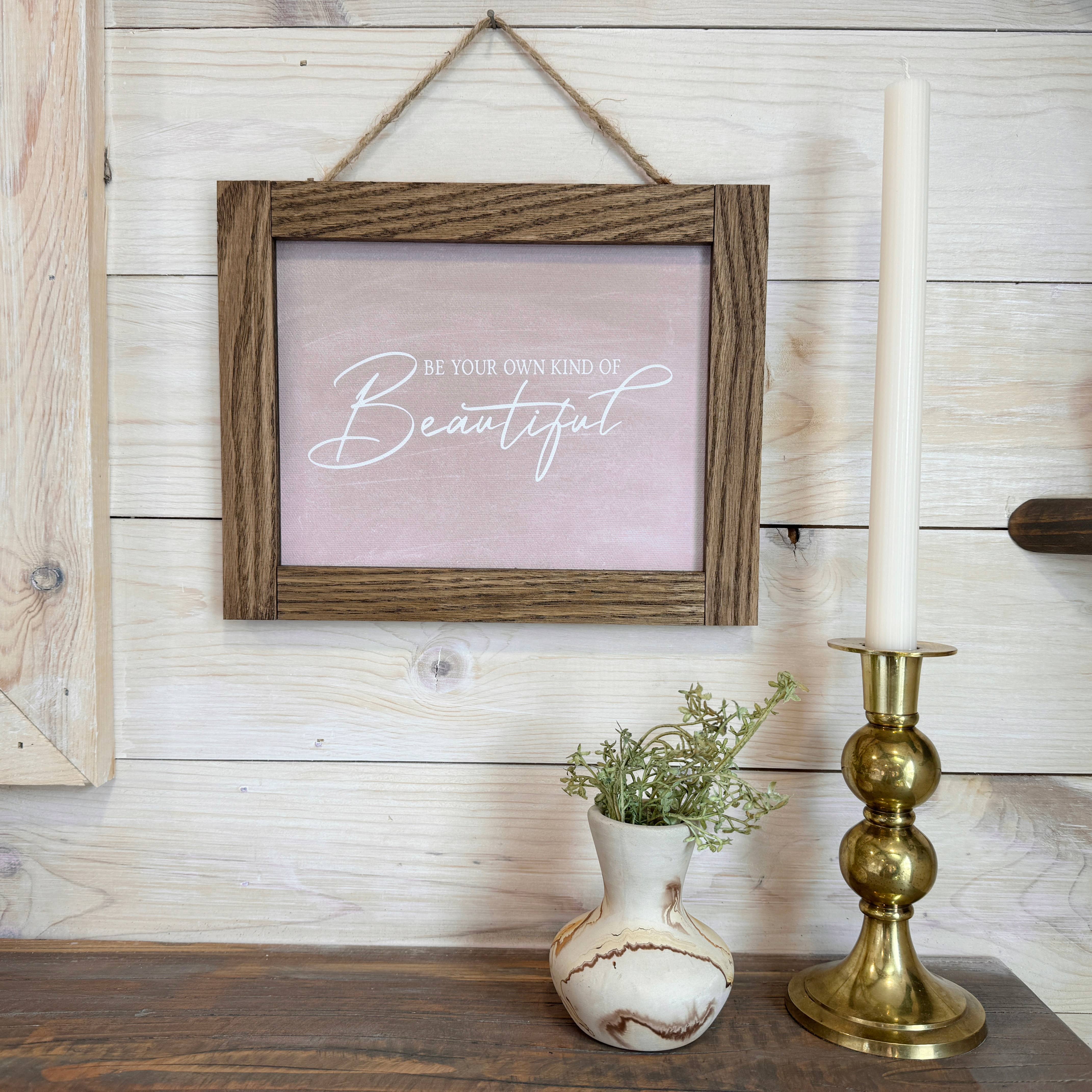 Cute Bathroom Art Be Your Own Beautiful Wood Sign Framed