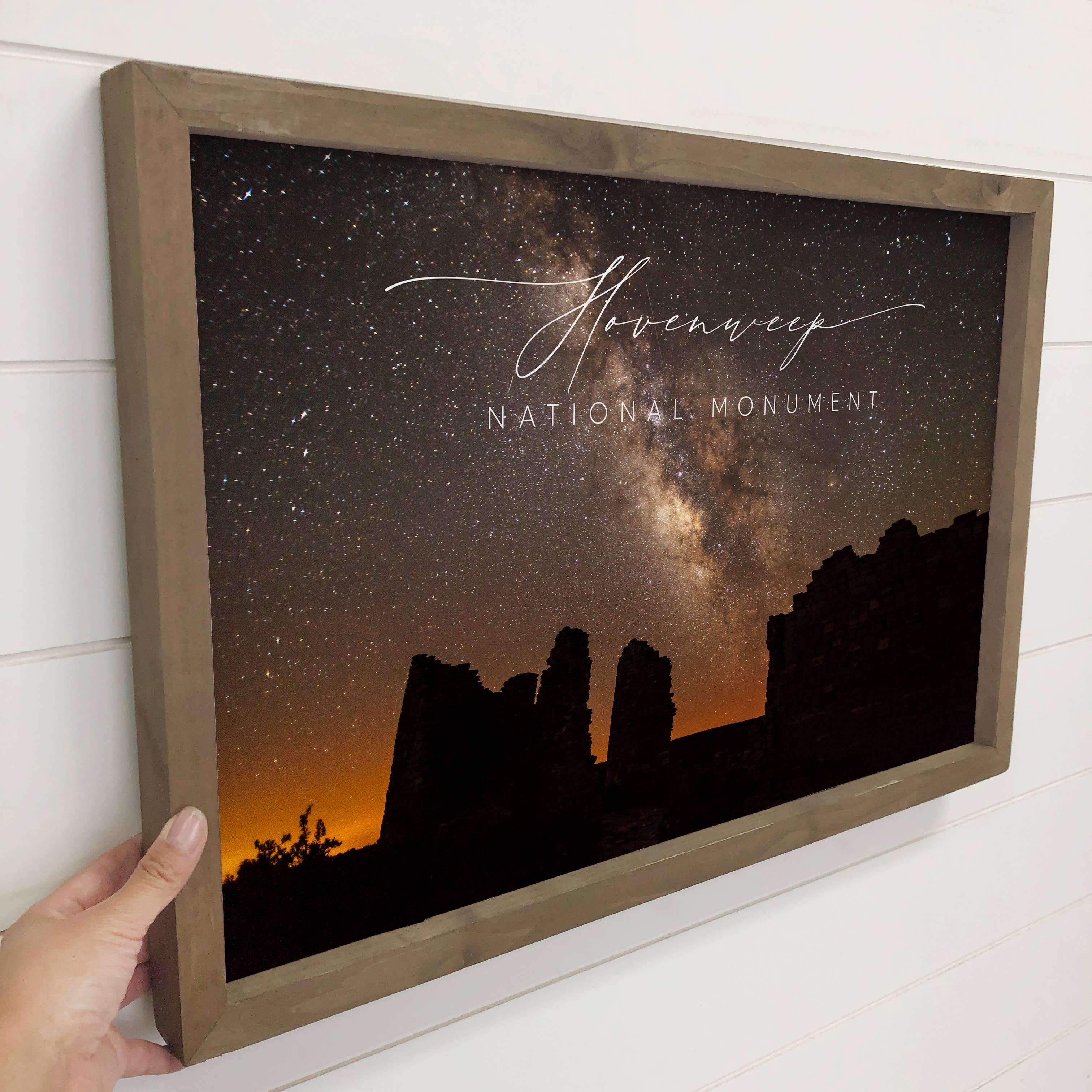 Hovenweep Utah Stars - National Monument Canvas Art - Framed