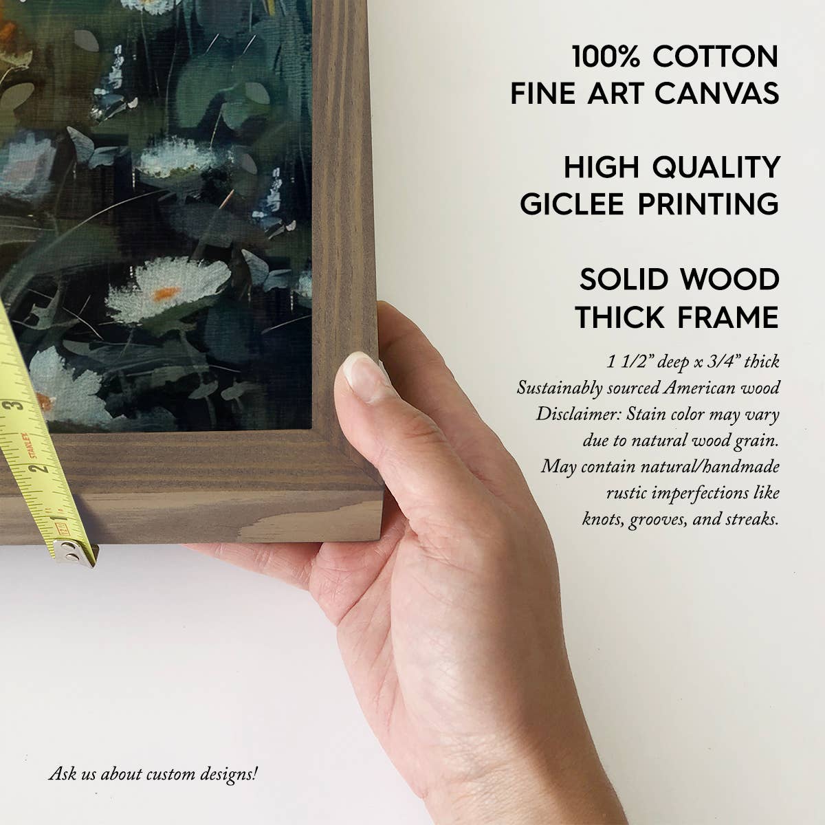 Cute Ghost in the Dark Meadow - Ghost Canvas Art - Framed