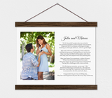 Custom Canvas with Well Wishes Poem for Bride and Groom - Bridal Shower Gift
