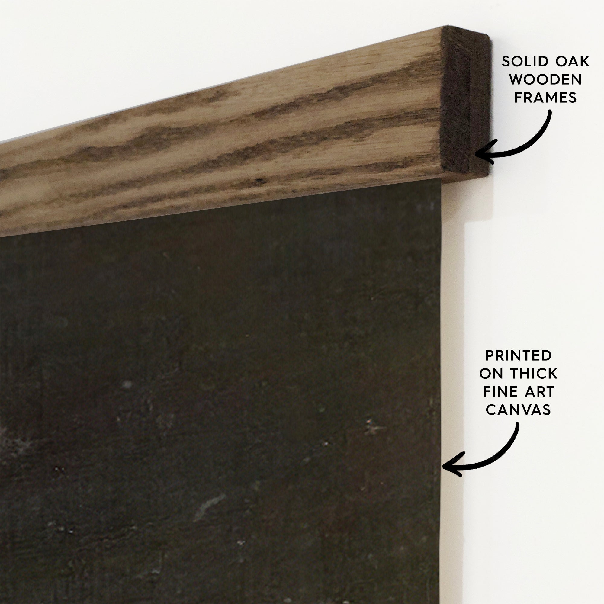 Living Room Large Canvas Wall Art - Dark Vintage Rose