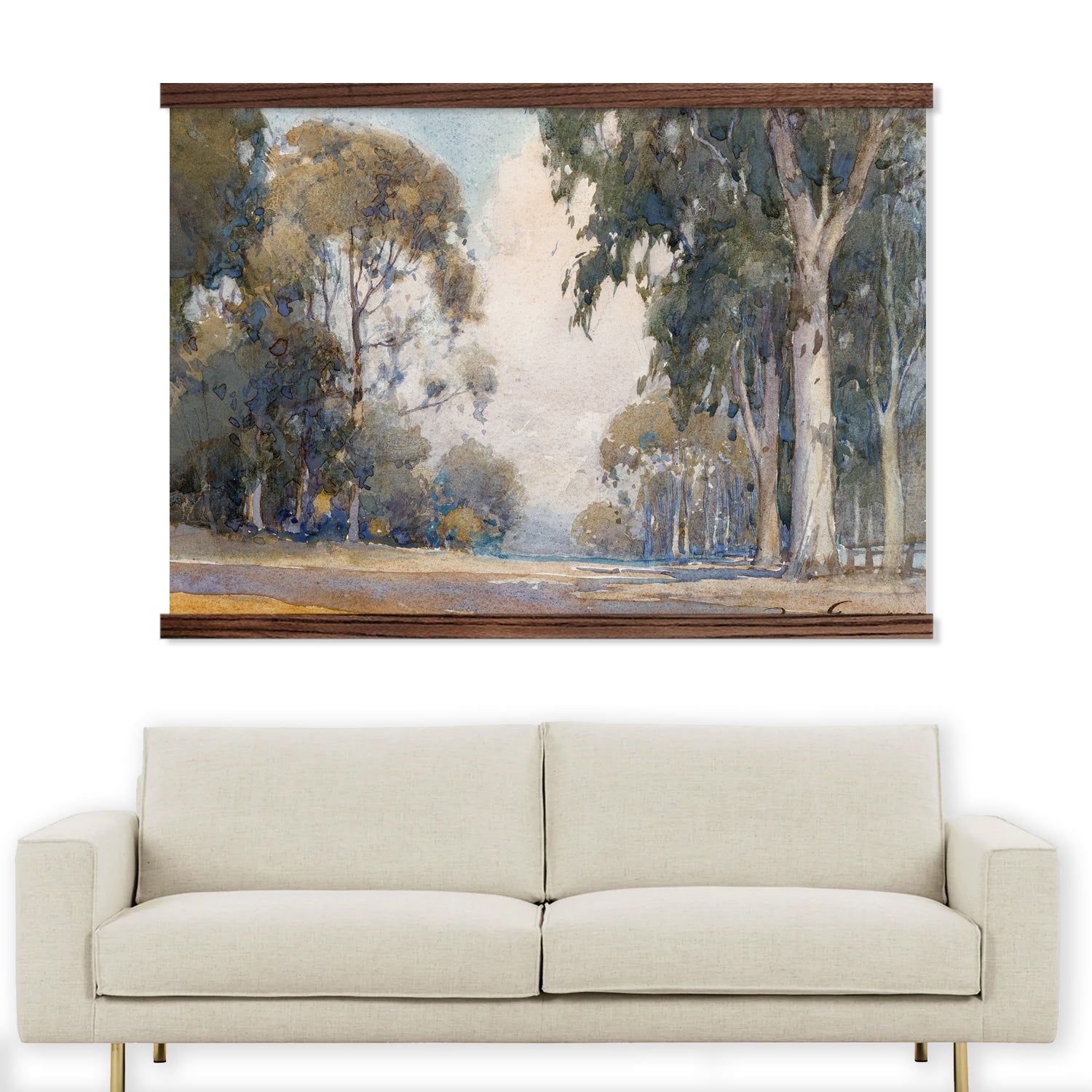 Living Room Canvas Wall Art - Eucalyptus Landscape