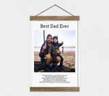 Father's Day Photo Canvas - Best Dad Ever -Gift Idea for Dad