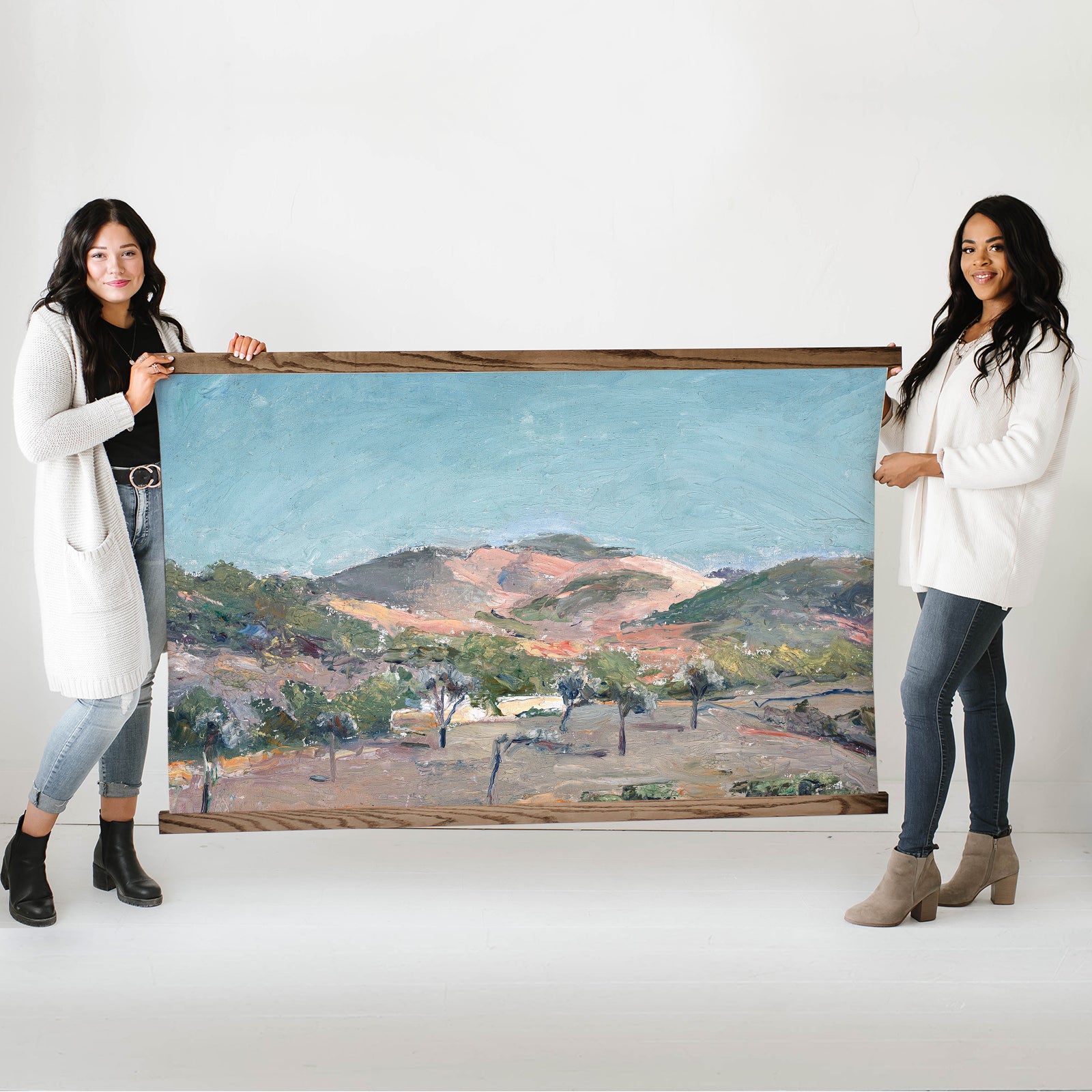 Extra Large Canvas Print- Hill with Trees Landscape