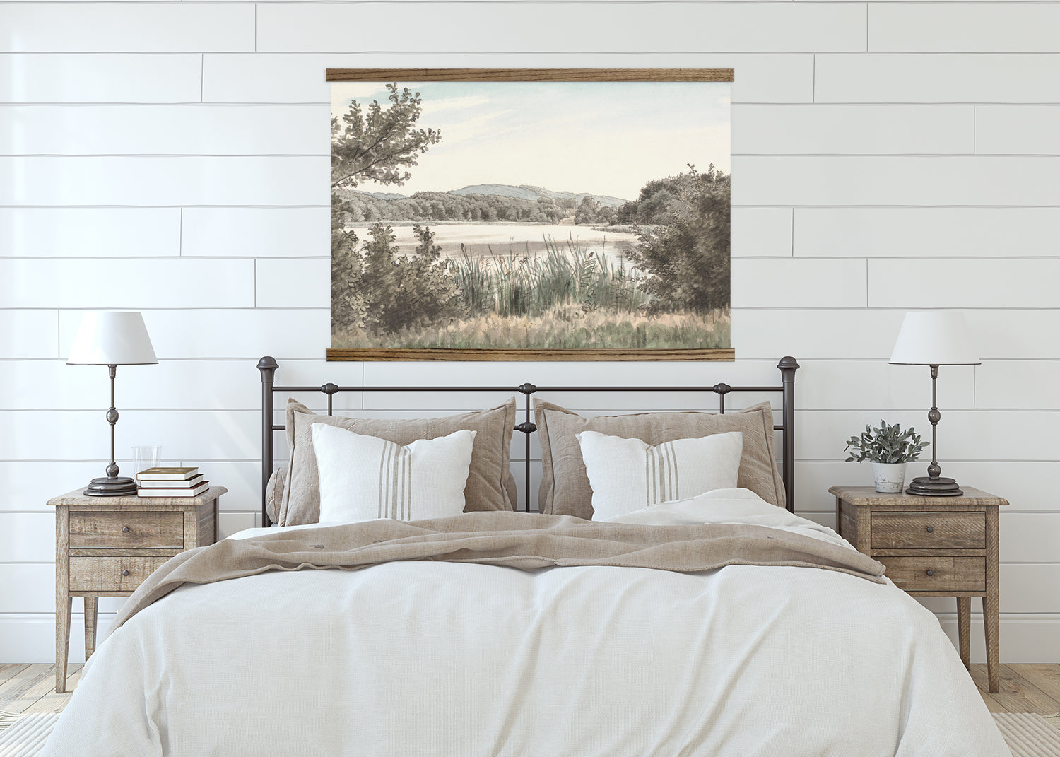 Huge Canvas Print- Millpond Painting Framed Canvas Wall Art