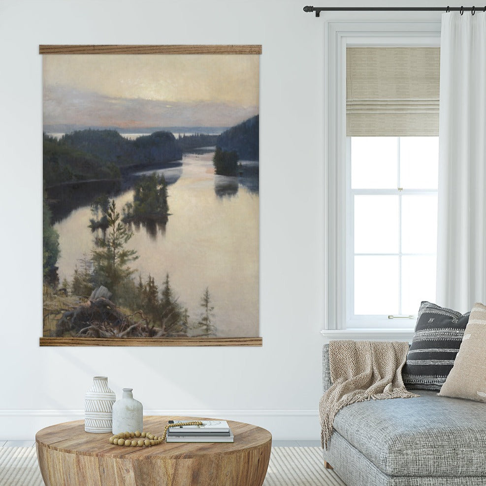 Large Wall Art- Pacific Northwest Painting by Albert Edelfelt- Framed –  Hangout Home