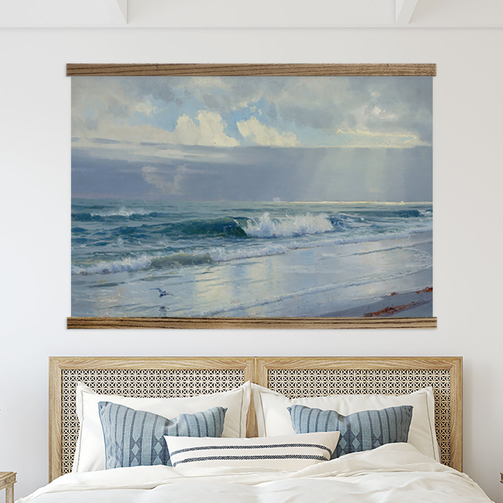 Coastal Wall Art - Rhode Island Waves - Beach House Decor - Framed Nature Art