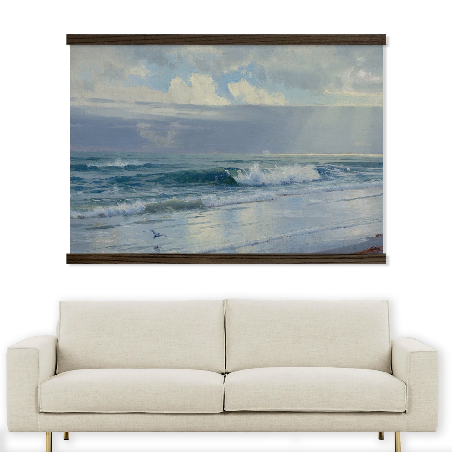 Coastal Wall Art - Rhode Island Waves - Beach House Decor - Framed Nature Art