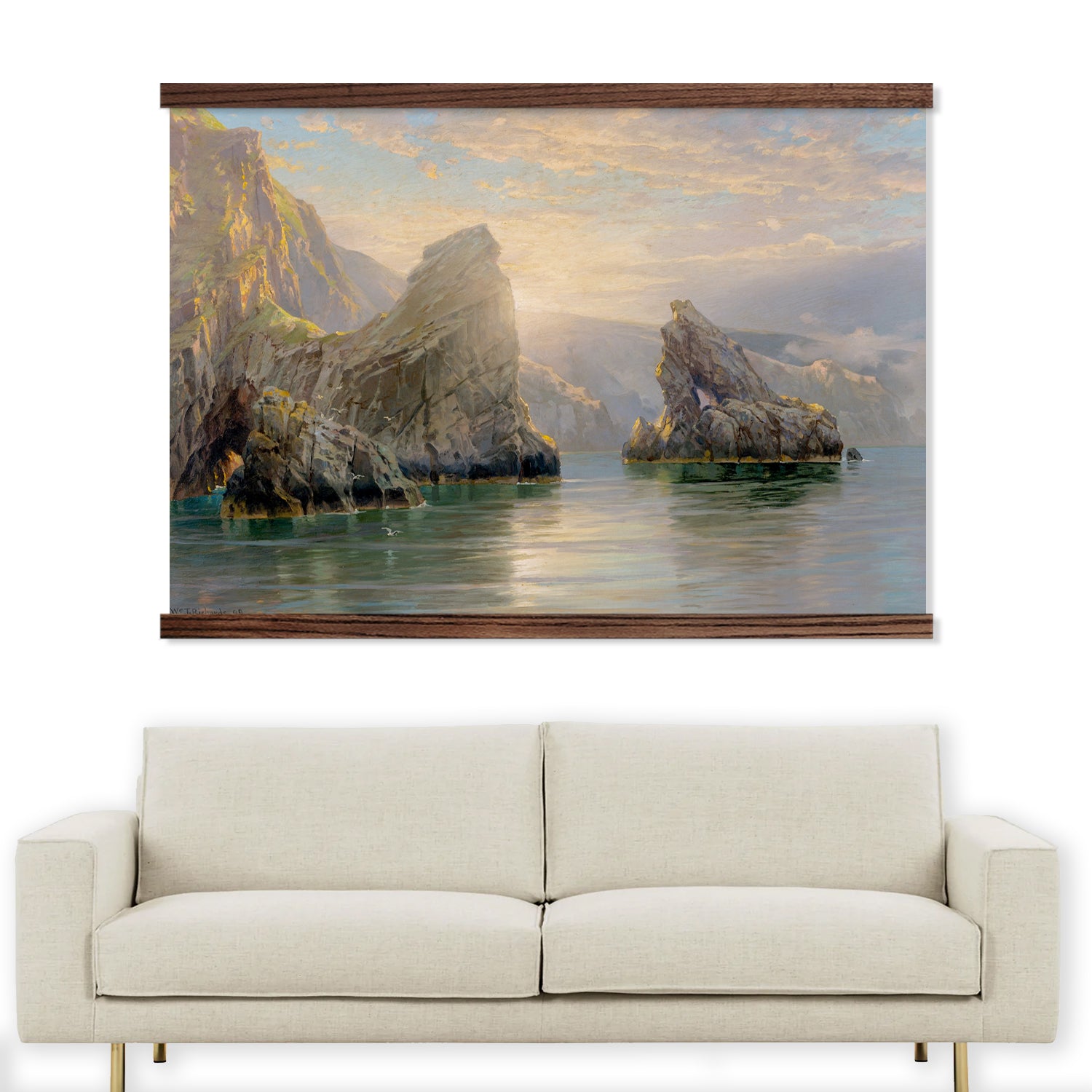 Artwork for Living Room - Extra Large Canvas Wall Art - Shetland Islands Canvas Art