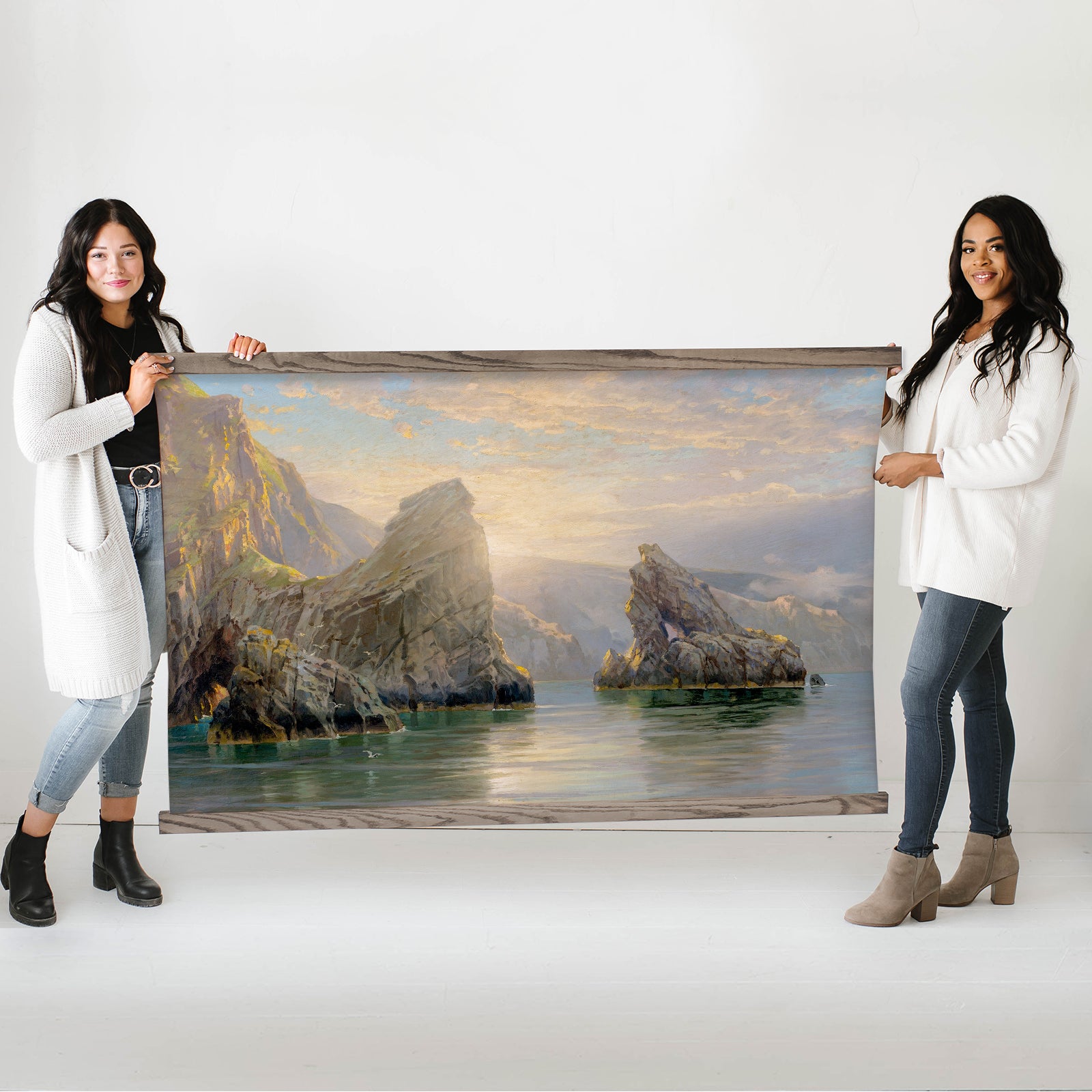 Artwork for Living Room - Extra Large Canvas Wall Art - Shetland Islands Canvas Art