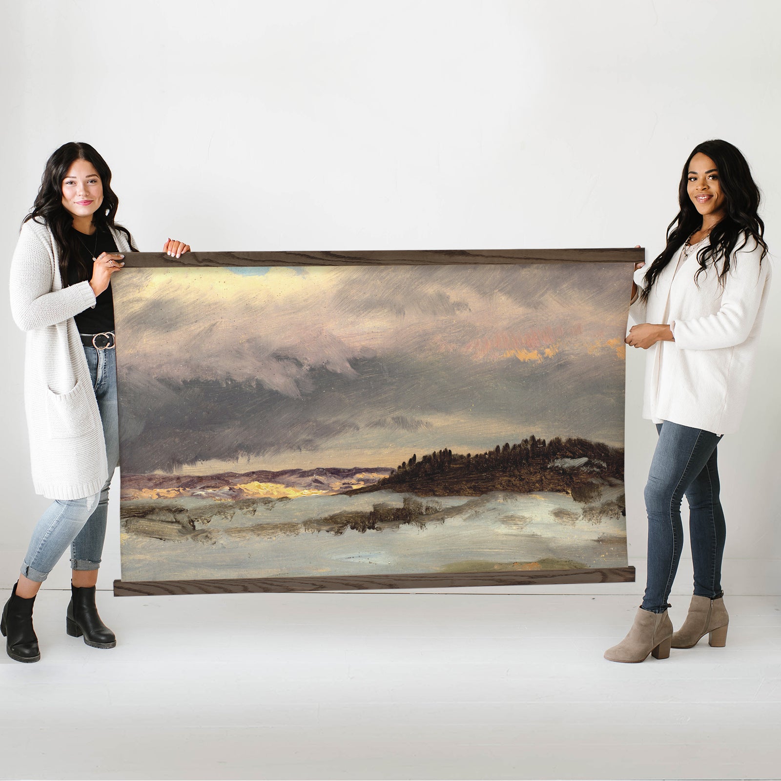 Coastal Canvas Art - Upstate New York Painting - Framed Nature Art - Beach House