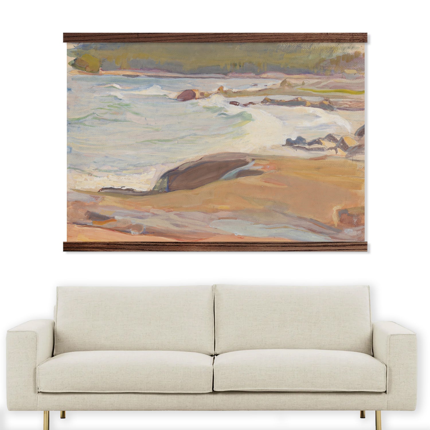 Coastal Wall Art - Warm Seaside - Beach House Wall Art - Framed Nature Decor