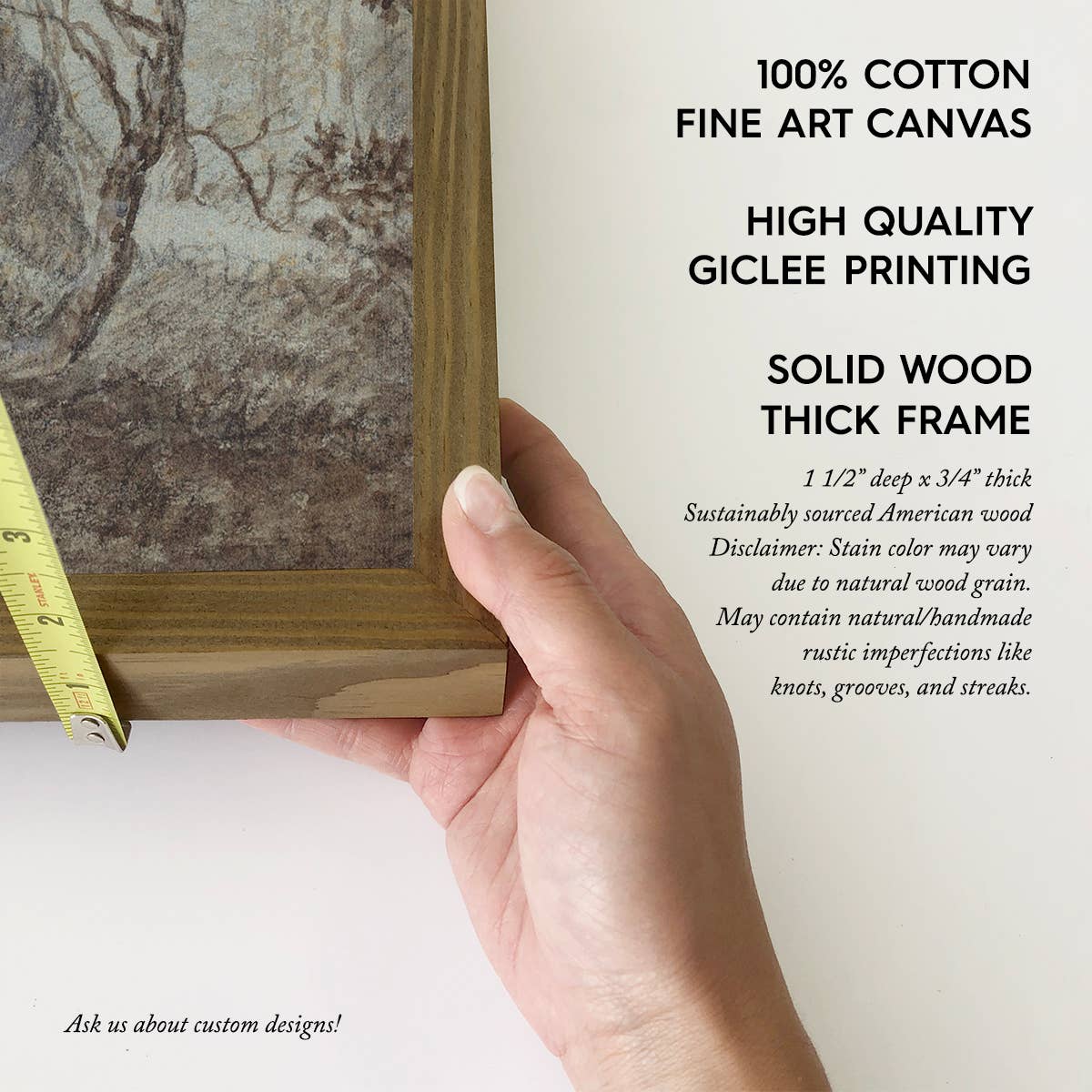 Birch Tree Study - Tree Canvas Wall Art - Wood Framed Art