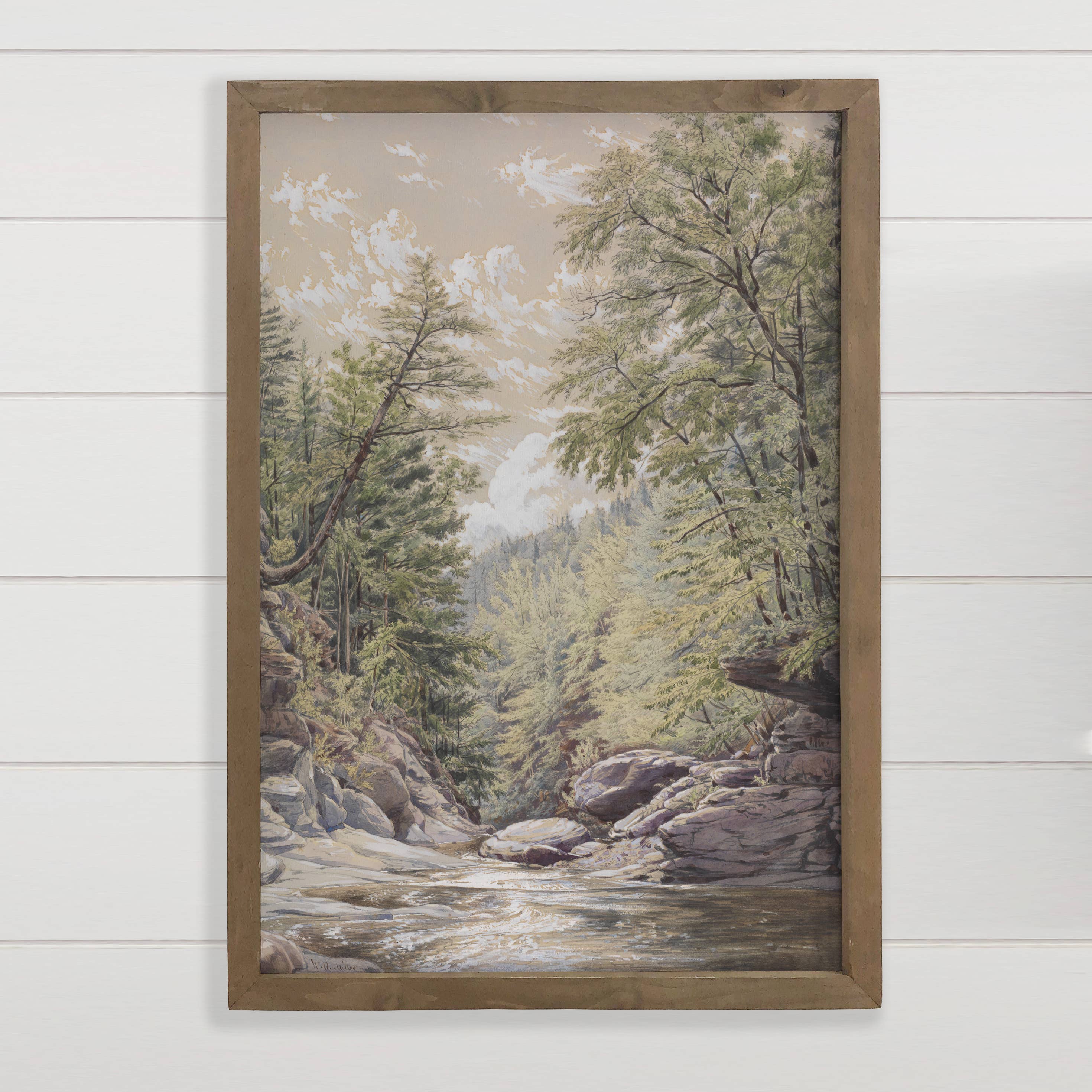 Palenville New York - Mountain Landscape Canvas Art - Framed