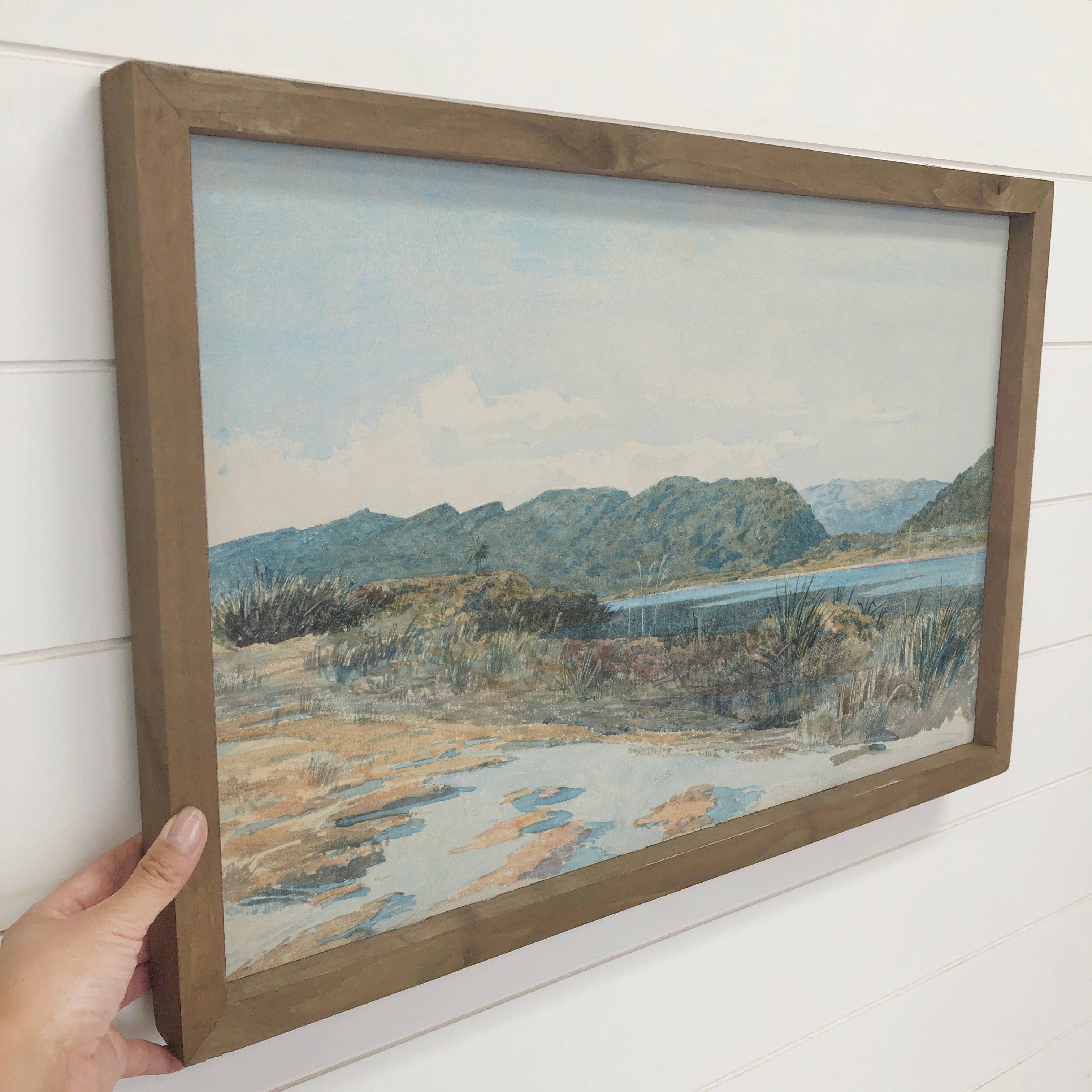 Tranquil Lagoon - Nature Landscape Canvas Art - Framed Art