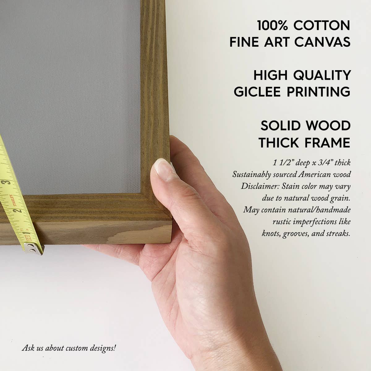 Foggy Mountains - Mountain Canvas Art - Wood Framed Artwork