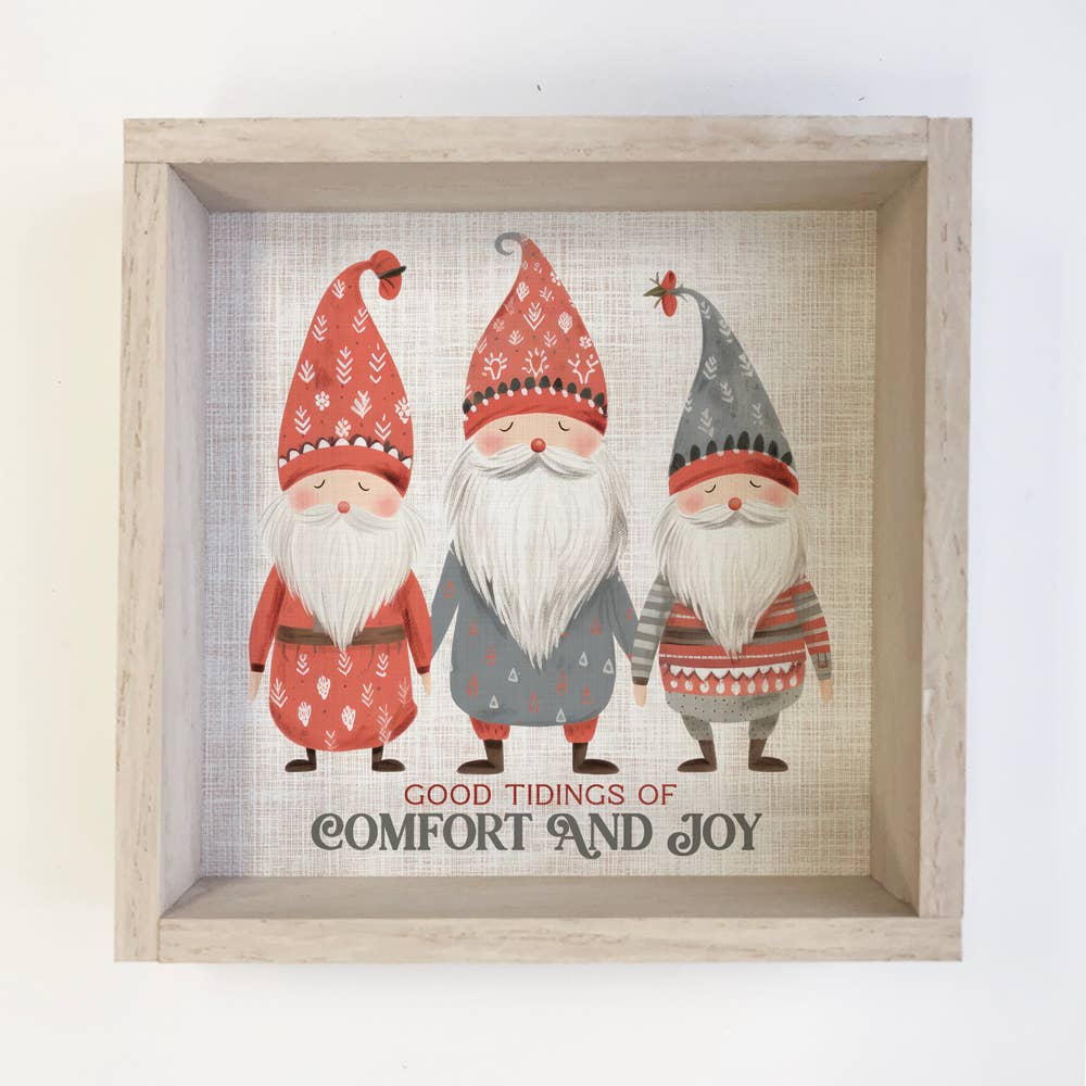 Good Tidings of Comfort and Joy Gnomes - Christmas Gnomes