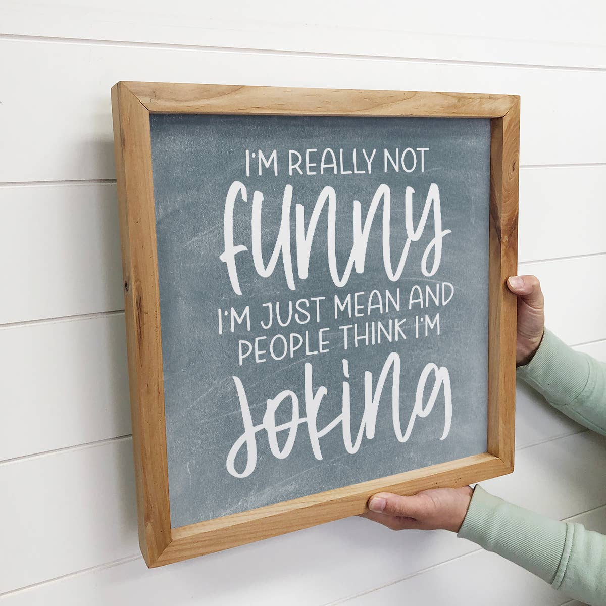 Sarcastic Funny Sign Gift for Office Co-worker I'm Not Funny