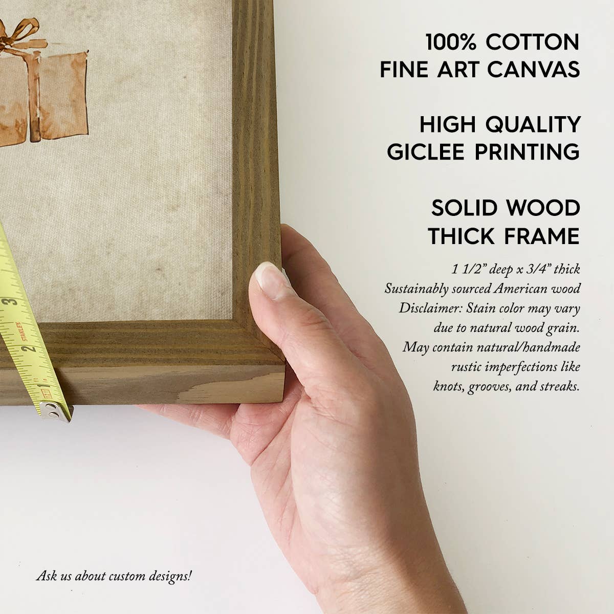 Sweet Simple Christmas Tree - Christmas Canvas Art - Framed