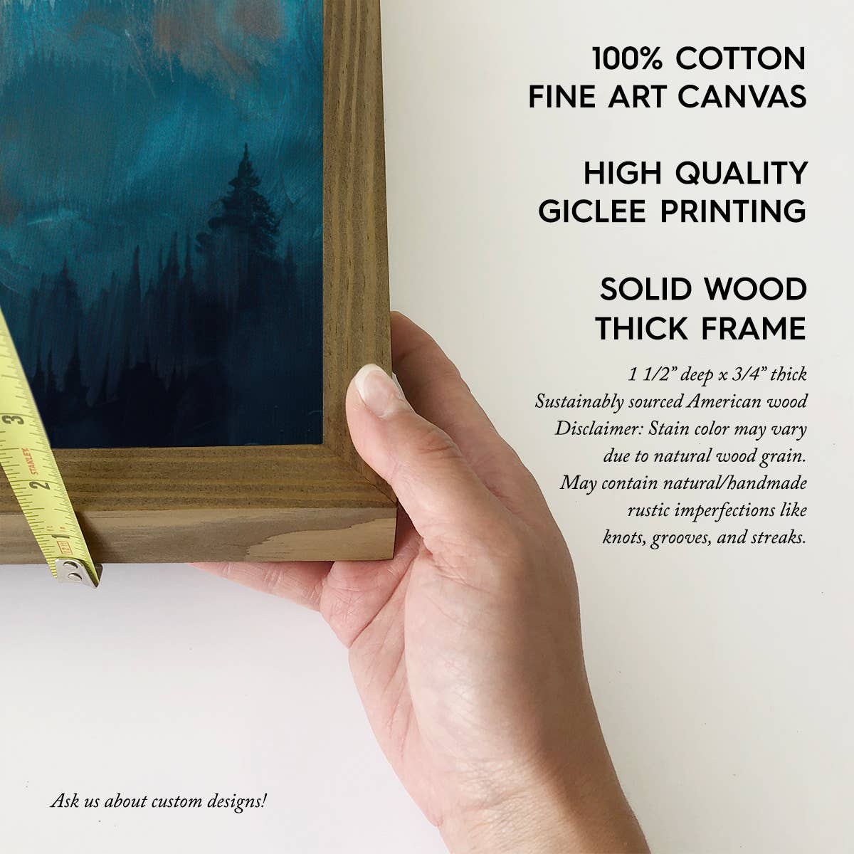 Blue Mountains Welcome To Custom Town - Custom Canvas Art