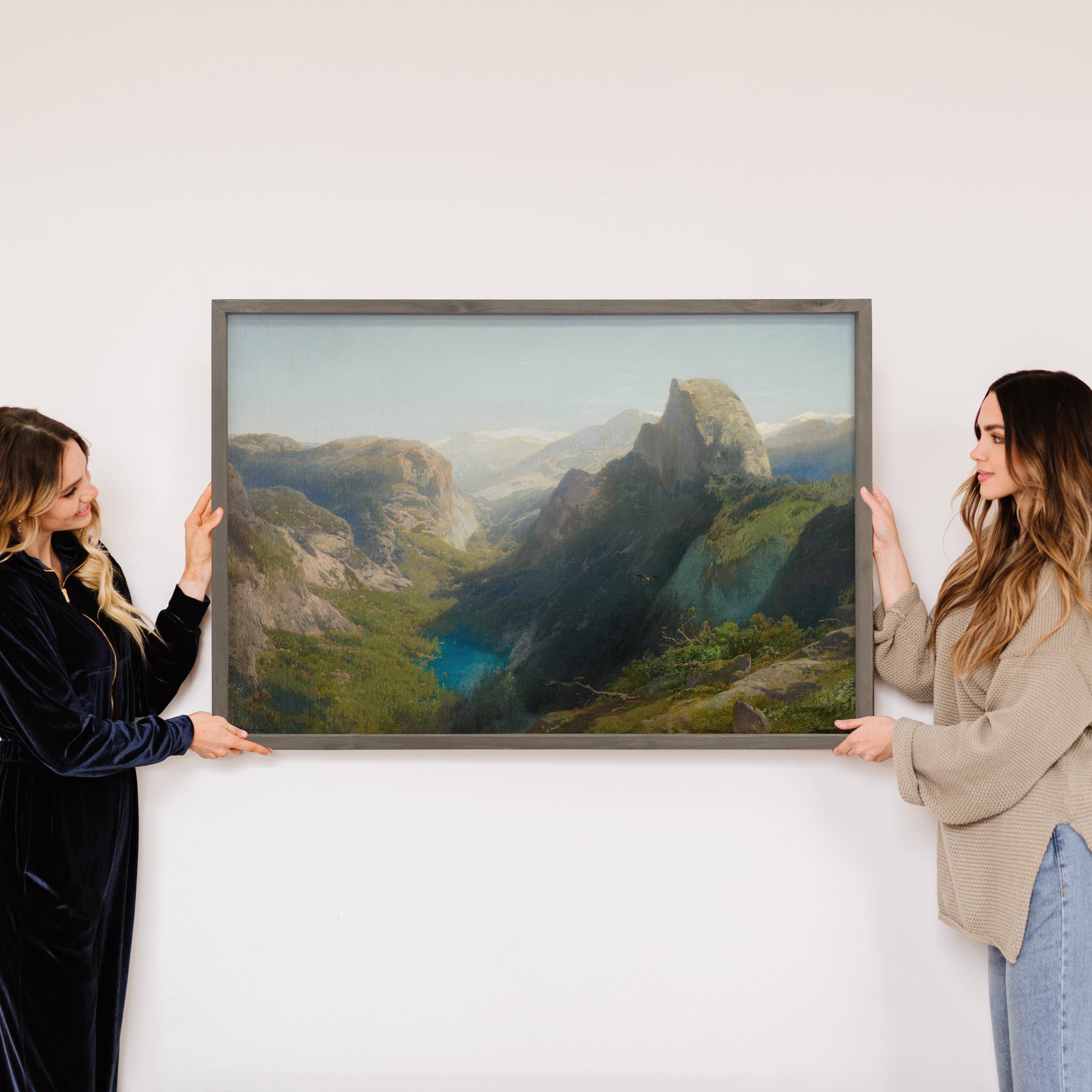 Mirror Lake Yosemite - Nature Canvas Art - Wood Framed Art