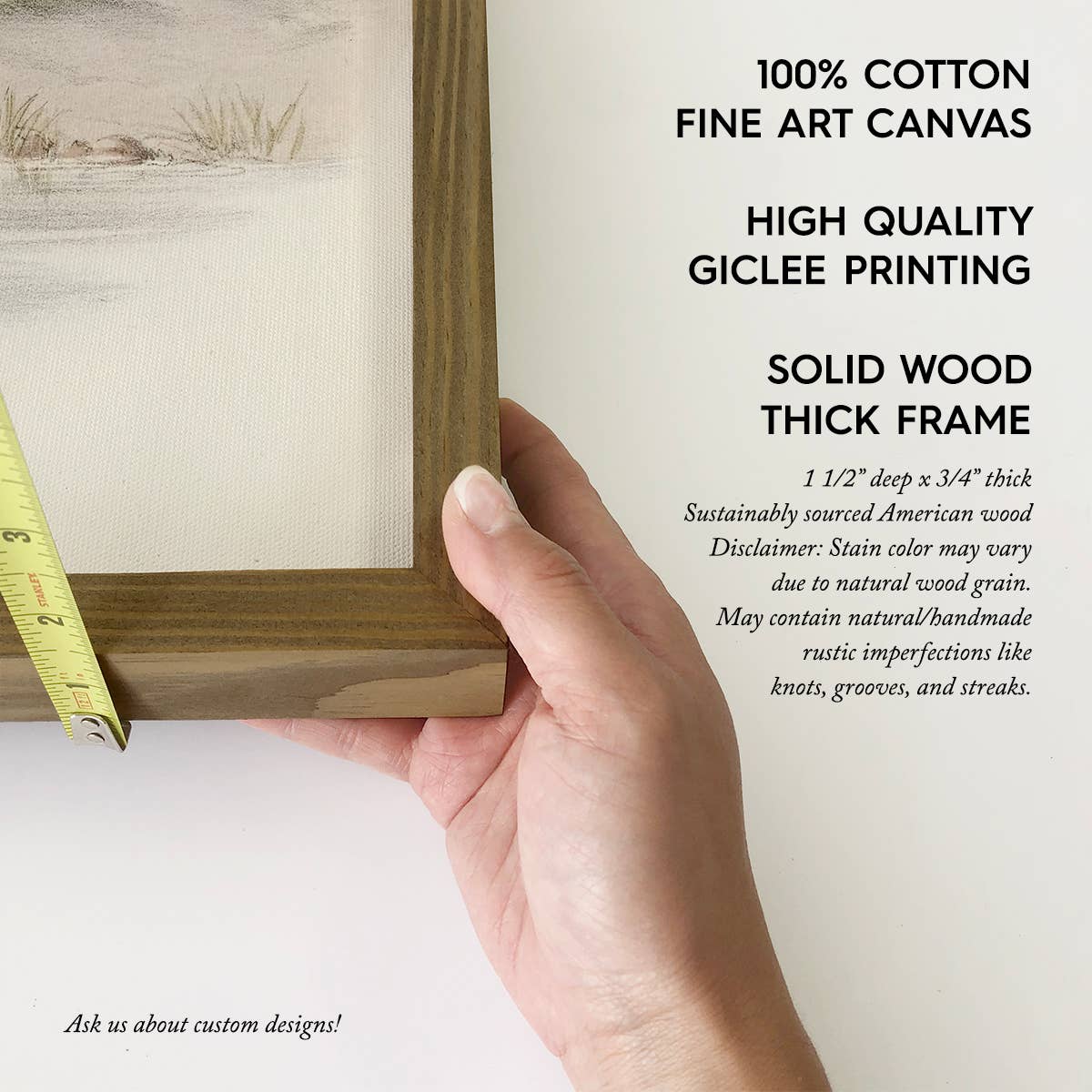 Swallows Illustrations - Bird Canvas Art - Wood Framed Art