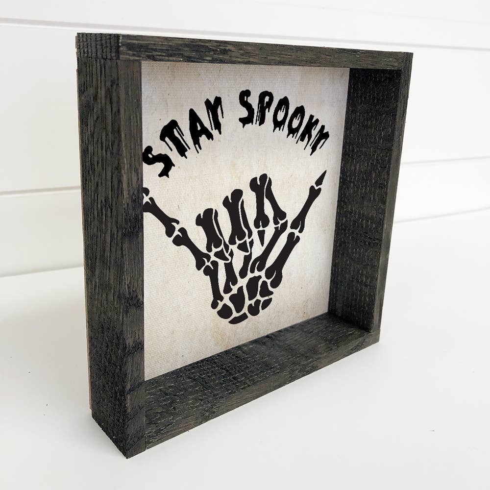Cute Halloween Art- Stay Spooky Bones Skeleton Artwork
