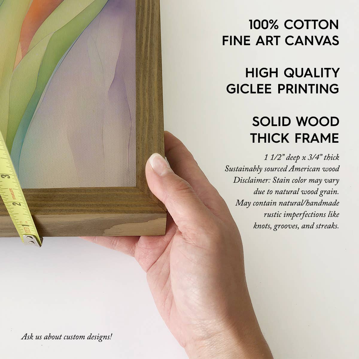 Tulip Rainbow Medley - Tulip Canvas Art - Wood Framed Decor