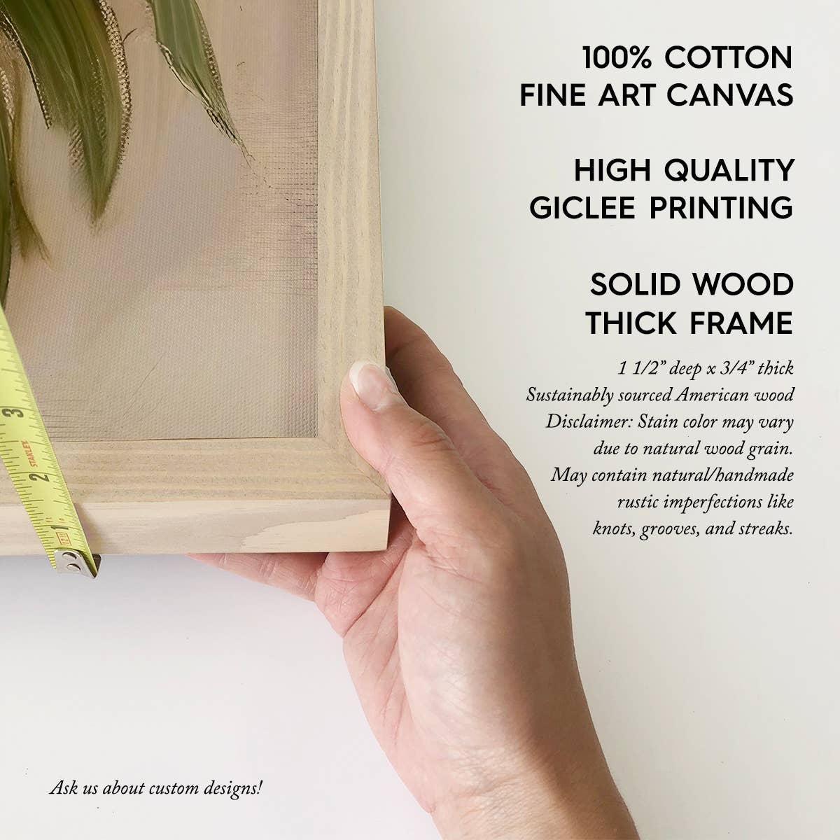 White Peonies Impressionist - Flower Canvas Art - Wood Frame