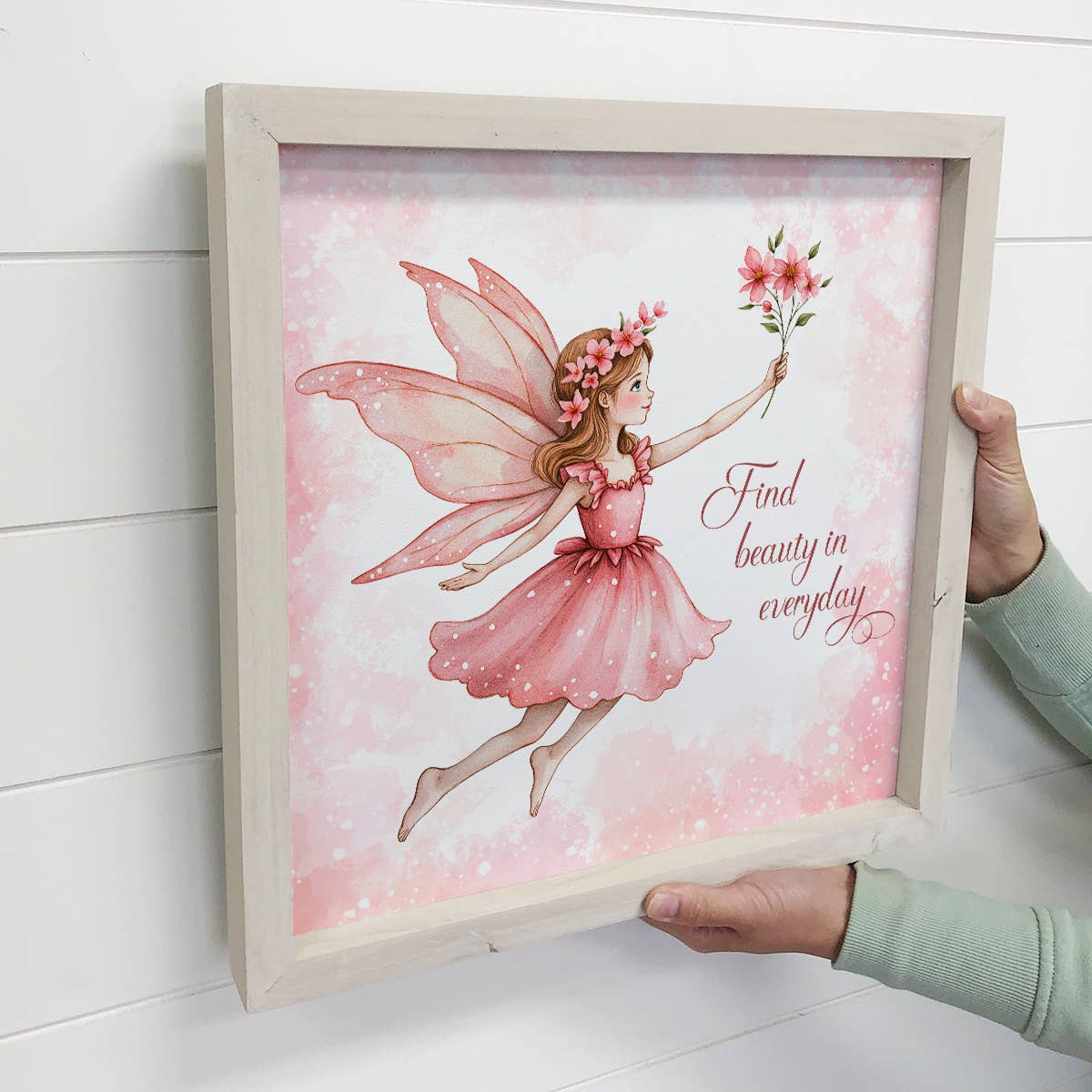 Fairy Find Beauty in Everyday - Fairy Canvas Art - Framed