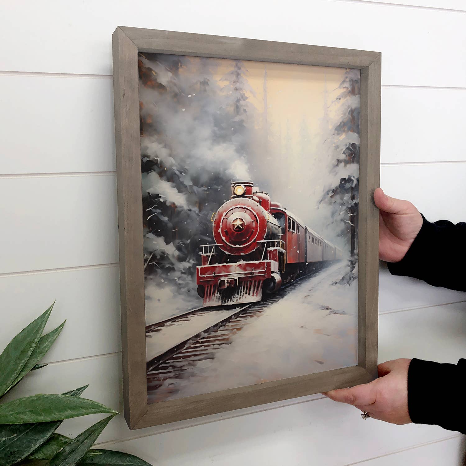 Polar Express Christmas - Christmas Train Canvas Art - Frame