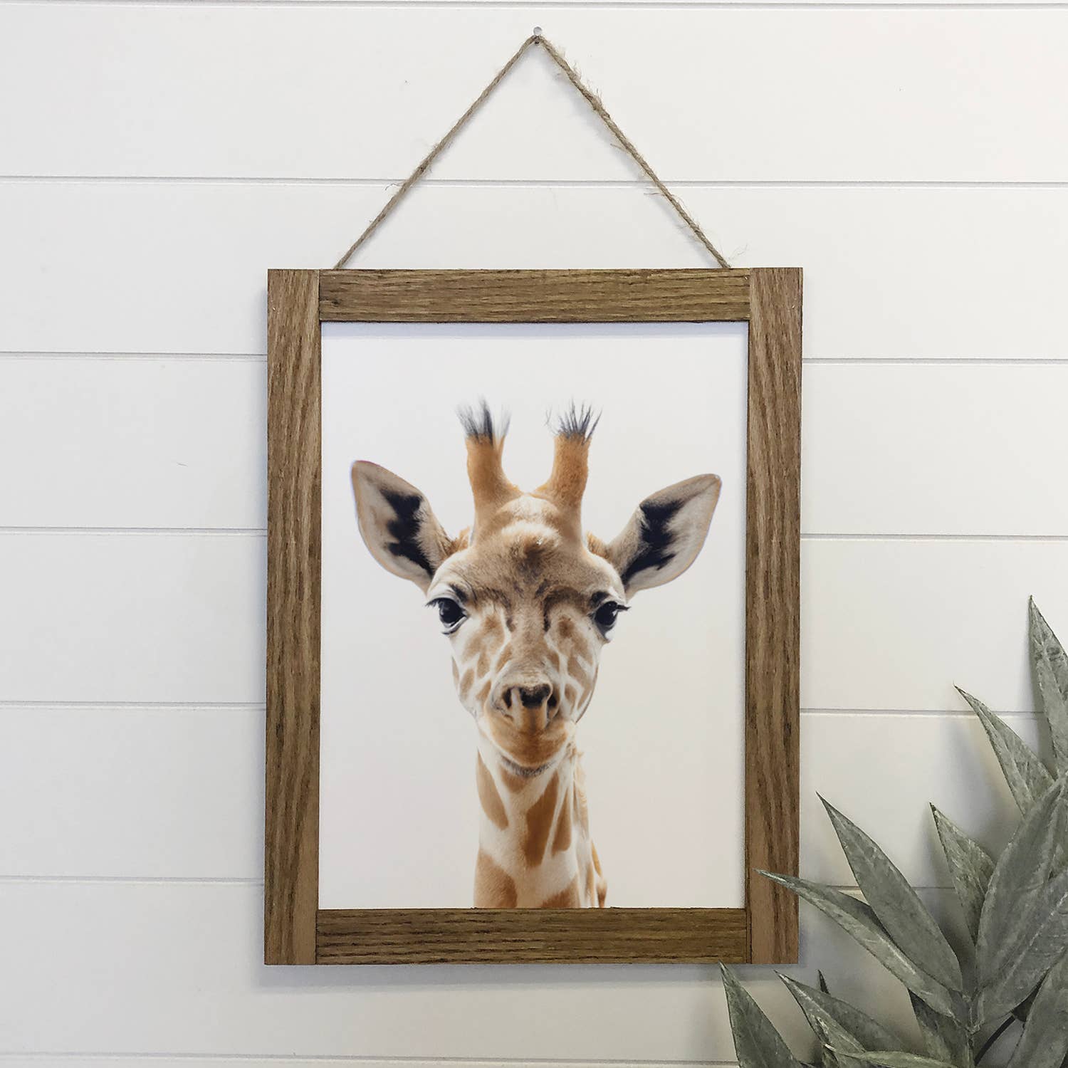 Baby Giraffe Wood Sign Cute Animal Wall Art