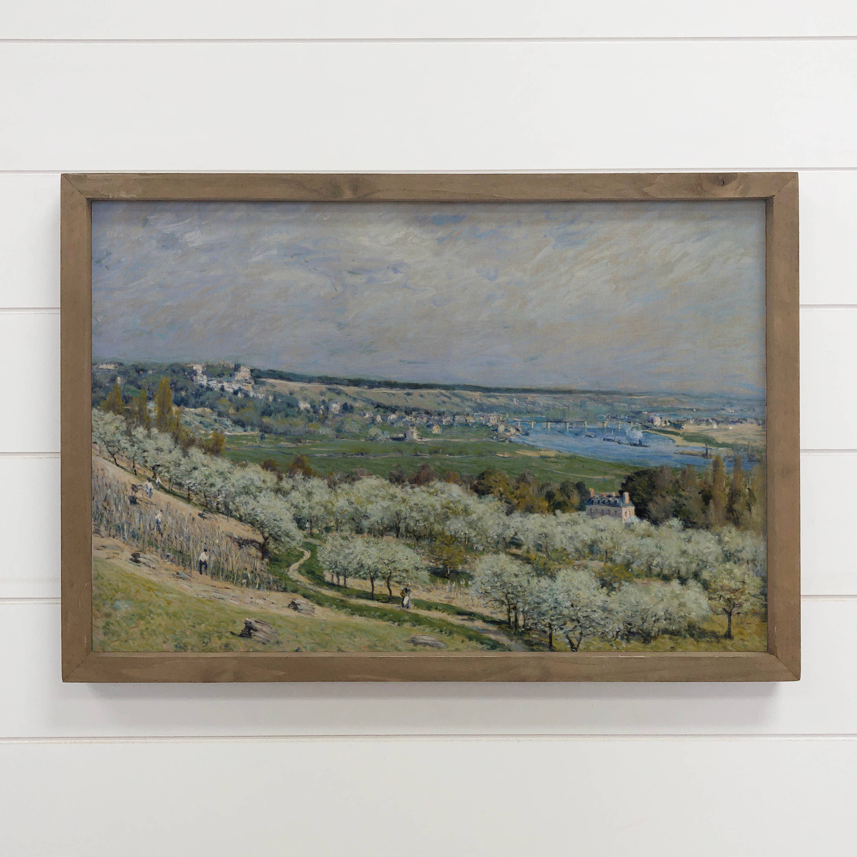 French Countryside - Landscape Canvas Art - Wood Framed Art