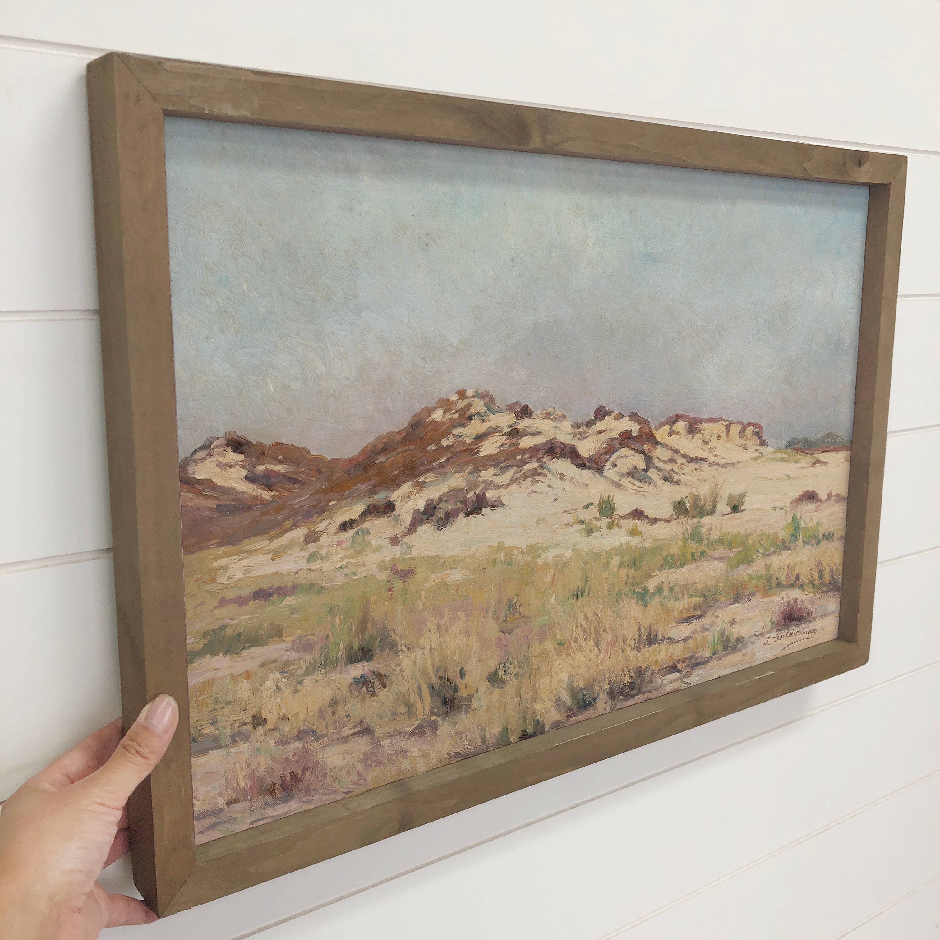 Sandy Knoll - Landscape Canvas Art - Wood Framed Decor