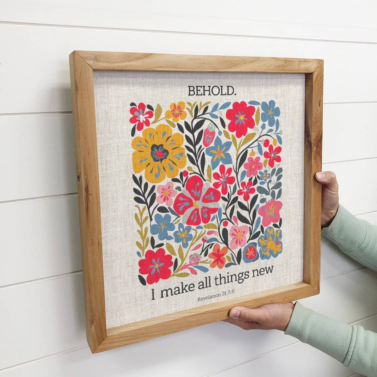 Behold I Make All things New Flowers - Flower Canvas Art