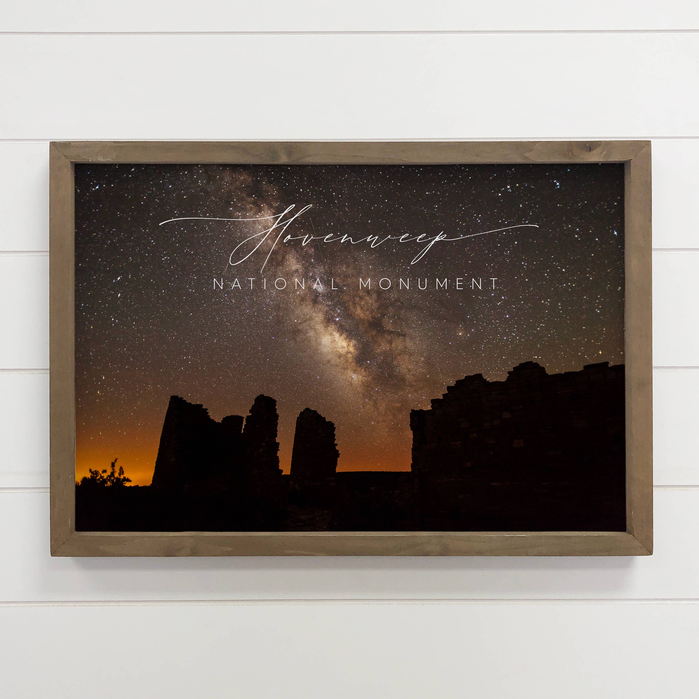 Hovenweep Utah Stars - National Monument Canvas Art - Framed