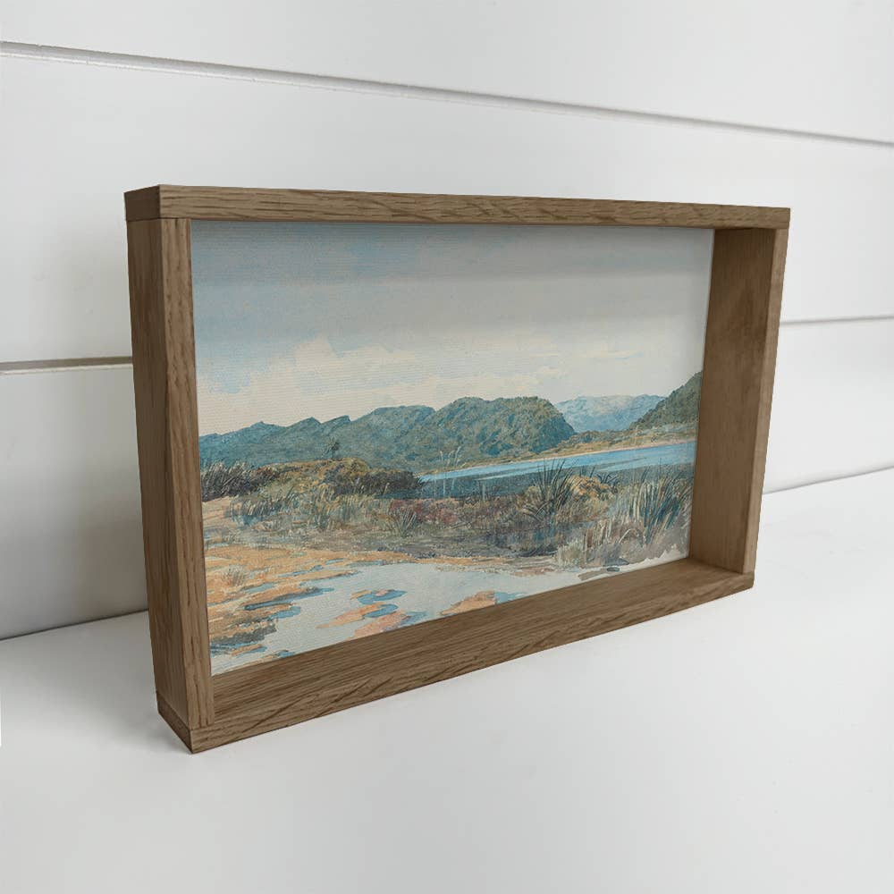 Tranquil Lagoon - Nature Landscape Canvas Art - Framed Art