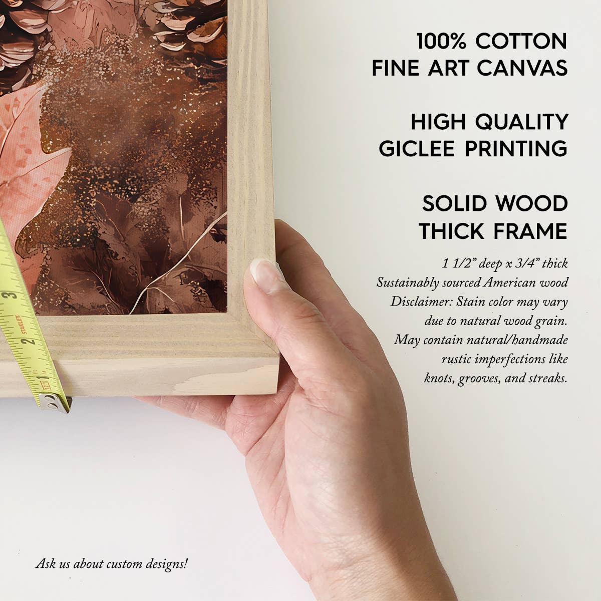 Light Pink Pumpkins - Pumpkin Canvas Art - Wood Framed Art