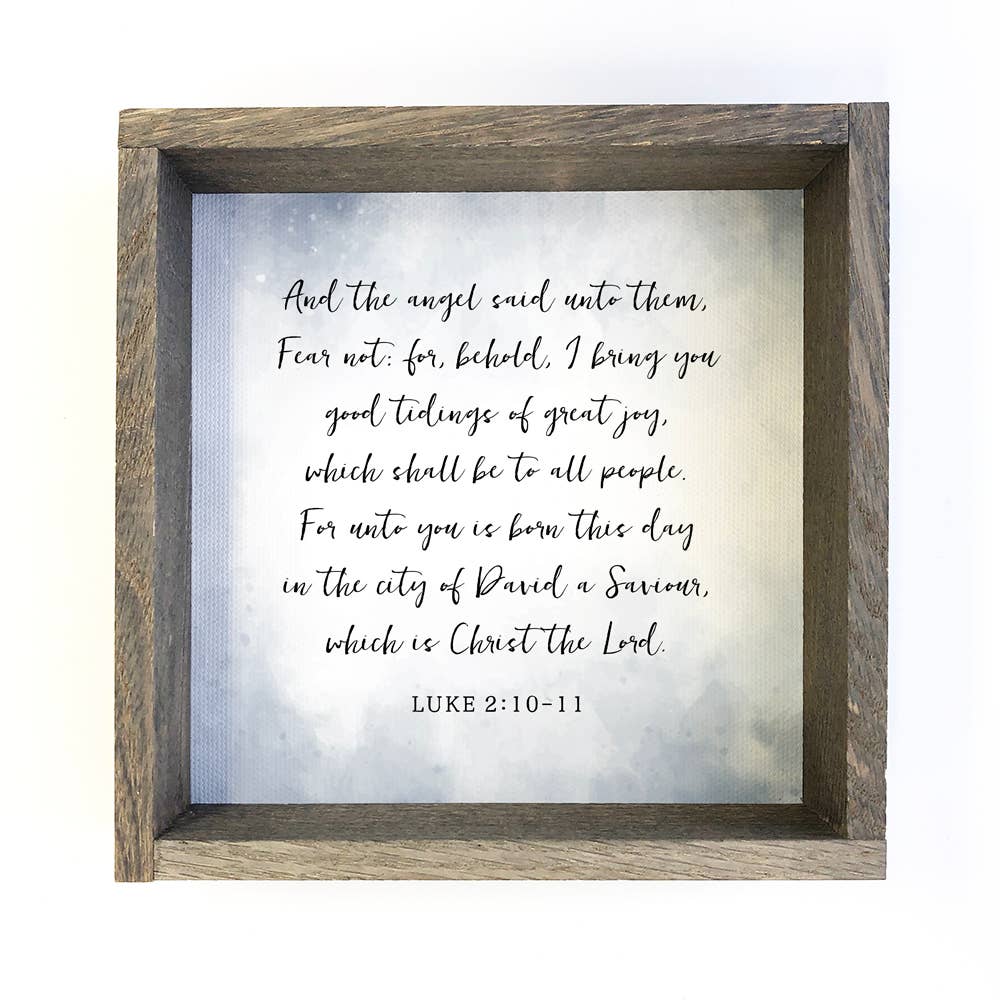 Christmas Religious Jesus Christ Art - Nativity Luke 2:10
