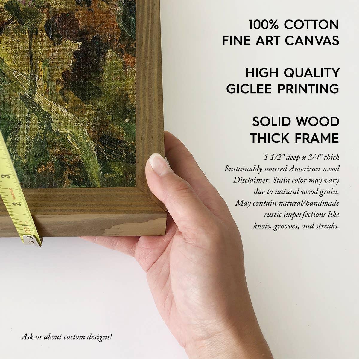 Poppies at the Cottage - Flower Canvas Art - Wood Framed Art