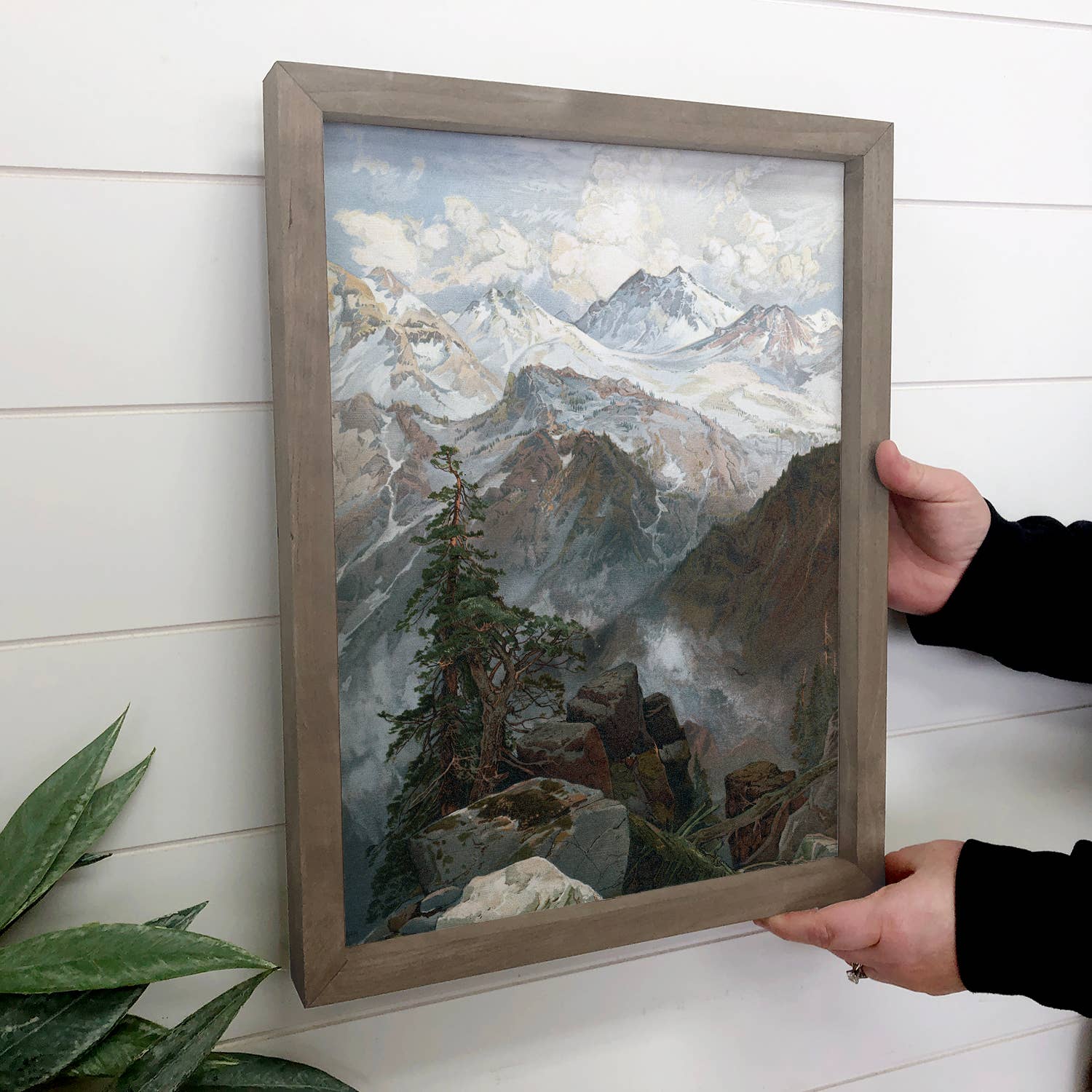 Summit of the Sierras - Landscape Canvas Art - Wood Framed