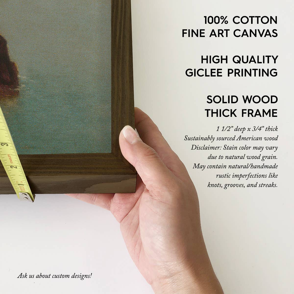 Old Pine Over the Sea - Nature Landscape Canvas Art - Framed