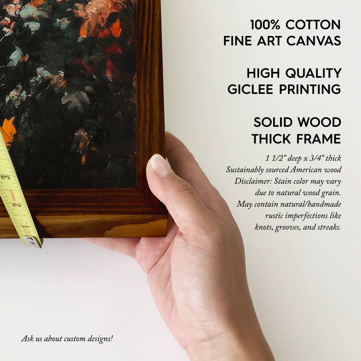 Witch in the Fall Forest - Halloween Canvas Art - Wood Frame