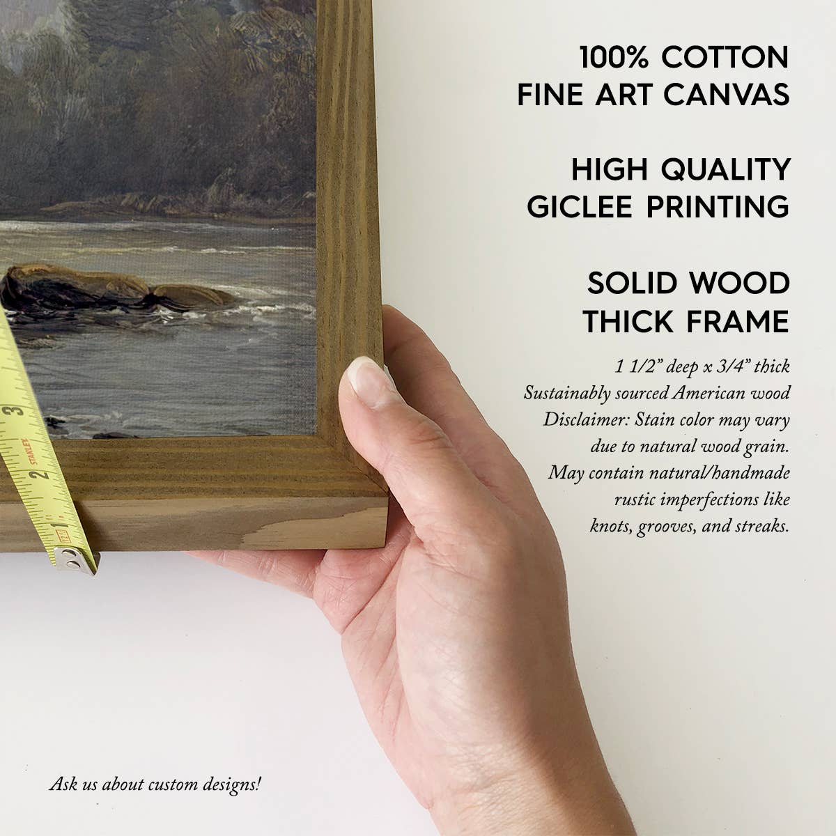 Mountains Herdsman Cows & Goats - Nature Canvas Art - Framed