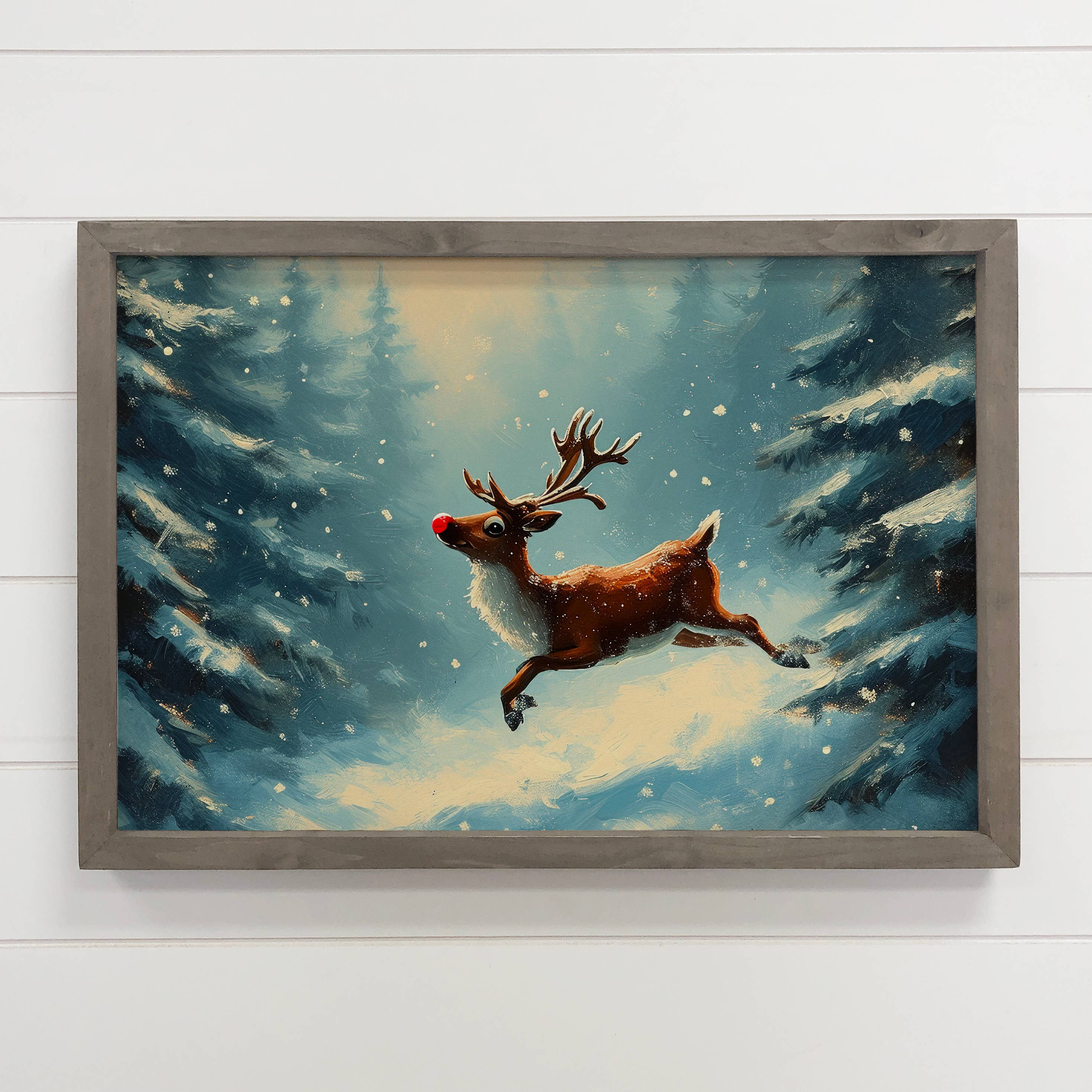 Rudolph the Red Nosed Reindeer - Christmas Canvas Art